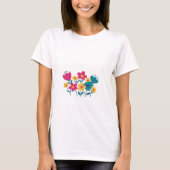 minimalistische Blume T-Shirt (Vorderseite)