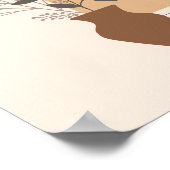 Minimalistische Blume Vase & Arch mit Boho Style Poster (Ecke)