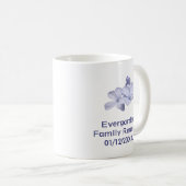 Minimalistische Blume Violet Pastel Family Wieders Kaffeetasse (VorderseiteRechts)