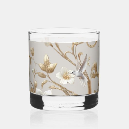 Minimalistische Blume Whiskyglas (Vorderseite)