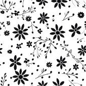 Minimalistische Blumen-Decke Monogramm Grautöne St Fleecedecke