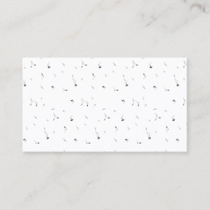 Minimalistische Blumen-Eleganz Premium Visitenka Telefonnummerkarte