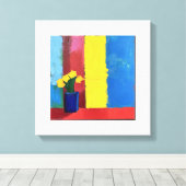 Minimalistische Blumen - Moderne Leinwand Kunst (Insitu (Holzboden))