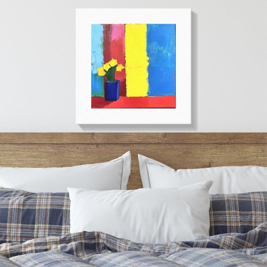 Minimalistische Blumen - Moderne Leinwand Kunst (Insitu (Schlafzimmer))