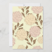 Minimalistische Blumendusche Einladung (Rückseite)