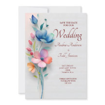 Minimalistische Blumenhochzeit