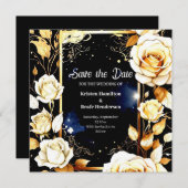 Minimalistische Blumenhochzeit Speichern Sie die D Save The Date (Vorne/Hinten)