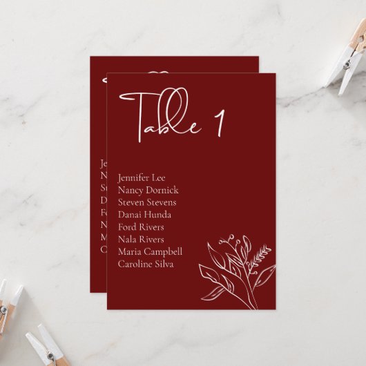 Minimalistische Blumenkarten-Kartenkarte Karte (Vorderseite/Rückseite Beispiel)