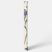 Minimalistische Blumenlinie | Botanisch elegant Samsung Galaxy Hülle (Linke Seite)