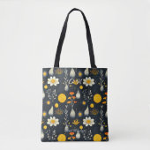 Minimalistische Blumensonne Wellness Totbeutel Tasche (Vorderseite)