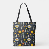 Minimalistische Blumensonne Wellness Totbeutel Tasche (Rückseite)