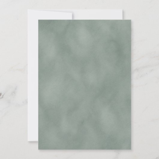 Minimalistische Blumenstrauß Kunst Einladung (Rückseite)