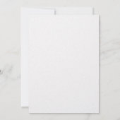 Minimalistische Blumenstrauß Kunst Einladung (Rückseite)