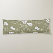 Minimalistische Blumenstrauß-line Kunst, Dichtung  Seitenschläferkissen (Rückseite)