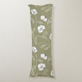 Minimalistische Blumenstrauß-line Kunst, Dichtung Seitenschläferkissen (Vorderseite Vertikal)