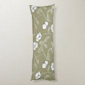 Minimalistische Blumenstrauß-line Kunst, Dichtung  Seitenschläferkissen (Rückseite (Vertikal))