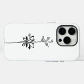 "Minimalistische Blumenstrauß-Linie" Elegantes Des Case-Mate iPhone Hülle (Rückseite (Horizontal))