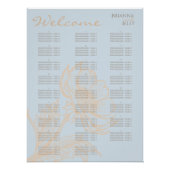 Minimalistische Blumenübersicht Poster (Vorderseite)