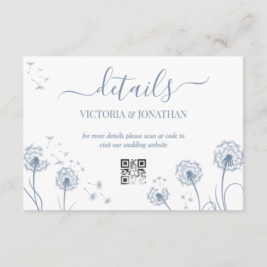 Minimalistische Blumenzettel Begleitkarte (Vorderseite)