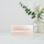 Minimalistische Blush Beige Terminkarte (Stehend Vorderseite)