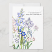 Minimalistische Blütenblatthochzeit Einladung (Rückseite)