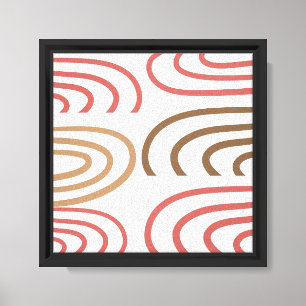 Minimalistische Bögen Wandkunst - Moderne geometri Leinwanddruck