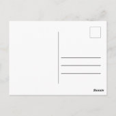 Minimalistische Bohemische Postkarte (Rückseite)