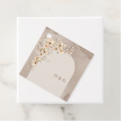 Minimalistische boho arch neutrale Initialen Wildb Geschenkanhänger (Beispiel)