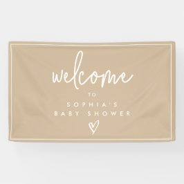 Minimalistische Boho Babydusche von Mute Tones Beg Banner