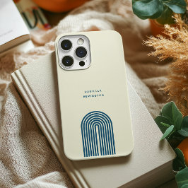 Minimalistische Boho Blue Arch Line Case-Mate iPhone Hülle
