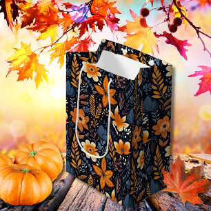 Minimalistische Boho-Blume Herbst Mittlere Geschenktüte