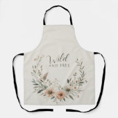 Minimalistische Boho-Blume in Côte d'Ivoire und Ro Schürze (Vorderseite)