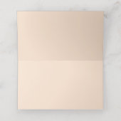 Minimalistische Boho Fall Blume Hochzeit Platzkarte (Innenseite Aufgefaltet)