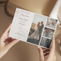 Minimalistische Boho-Fotokassenhochzeit