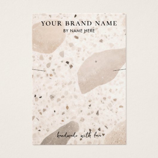 Minimalistische Boho Jewelier Earring Display Card (Vorderseite)