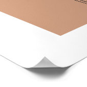 Minimalistische Boho Line Art Cactus Desert Poster (Ecke)