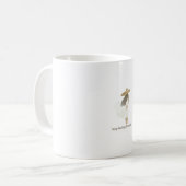 Minimalistische Boho-Mädchen-Illustration Weiter A Kaffeetasse (Vorderseite Links)