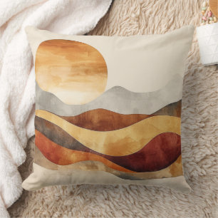 Minimalistische Boho Nature - warme Erdtöne Kissen
