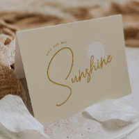 Minimalistische Boho Sunshine Klappdusche