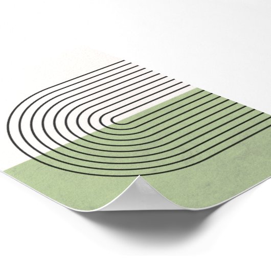 Minimalistische Boho Wall Kunst Moderne Geometrisc Poster (Ecke)