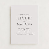 Minimalistische Bold Typografy Modern Save the Dat Einladung