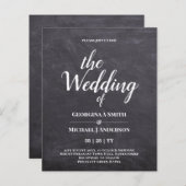 Minimalistische BOLD-TYPOGRAPHIE-Einladungen (Vorne/Hinten)