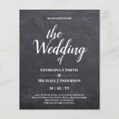 Minimalistische BOLD-TYPOGRAPHIE-Einladungen (Vorderseite)