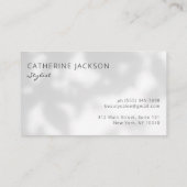 Minimalistische Bonuskarte Salon oder Wellness-Cen Treuekarte (Rückseite)