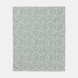 Minimalistische Botanische Adern Fleece-Decke Fleecedecke