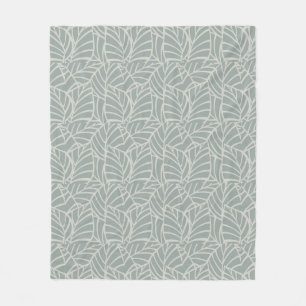 Minimalistische Botanische Adern Fleece-Decke Fleecedecke