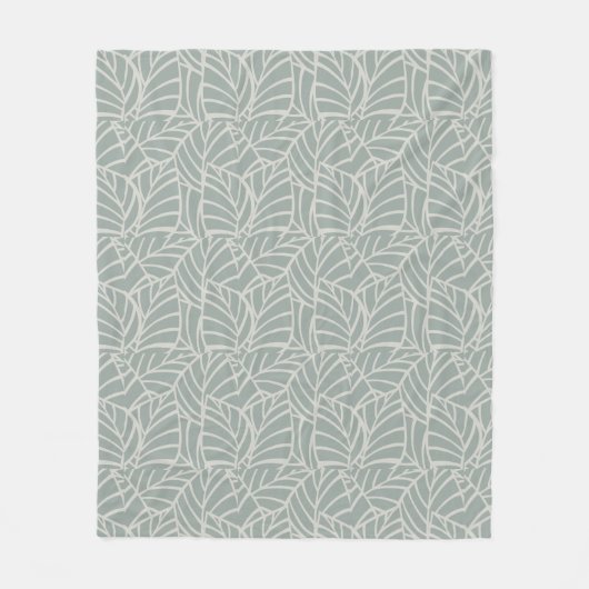 Minimalistische Botanische Adern Fleece-Decke Fleecedecke (Vorderseite)