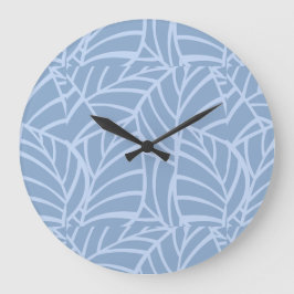 Minimalistische Botanische Adern Große Wanduhr