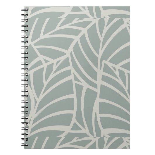 Minimalistische Botanische Adern Notizblock (Vorderseite)