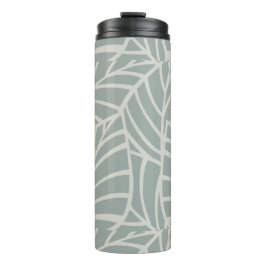 Minimalistische Botanische Adern Thermosbecher